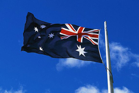 Флаг Австралии. Фотография с сайта kolizej.at.ua